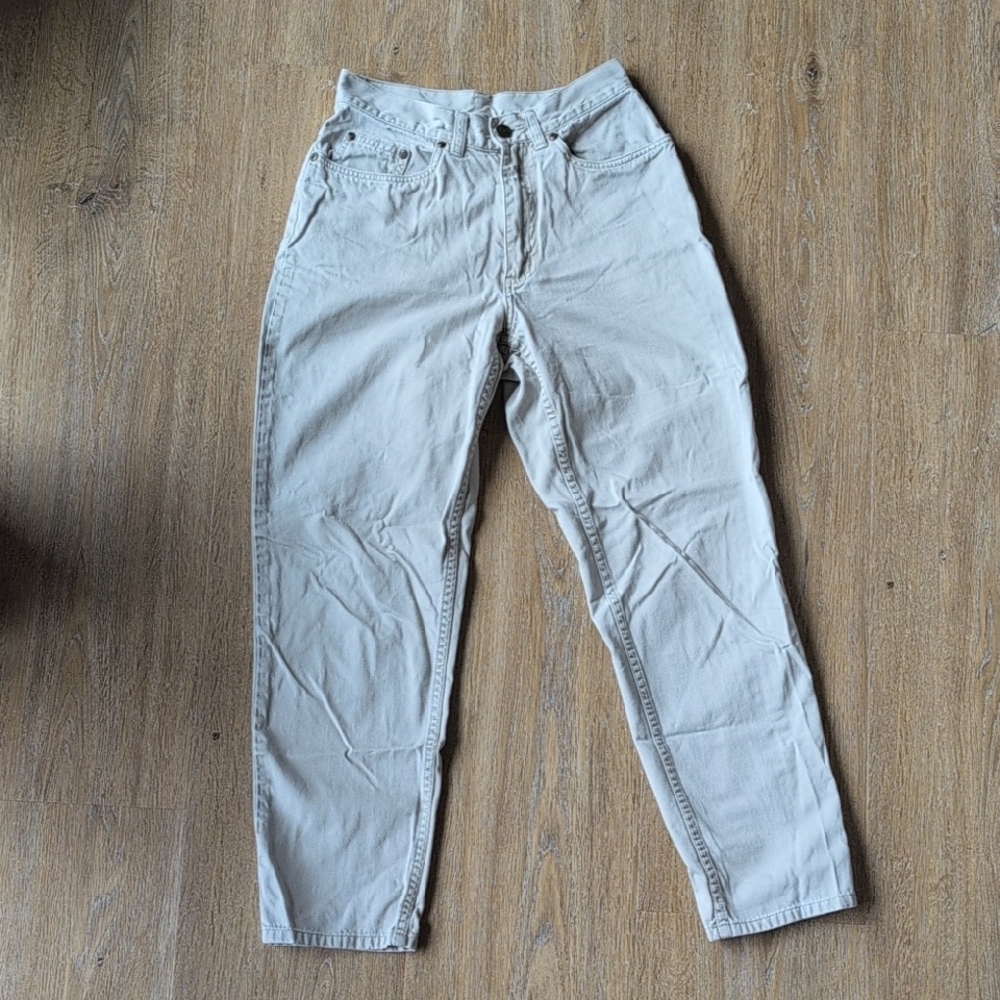 LL Bean Double L Relaxed Fit Women's Pant Cream/Off White